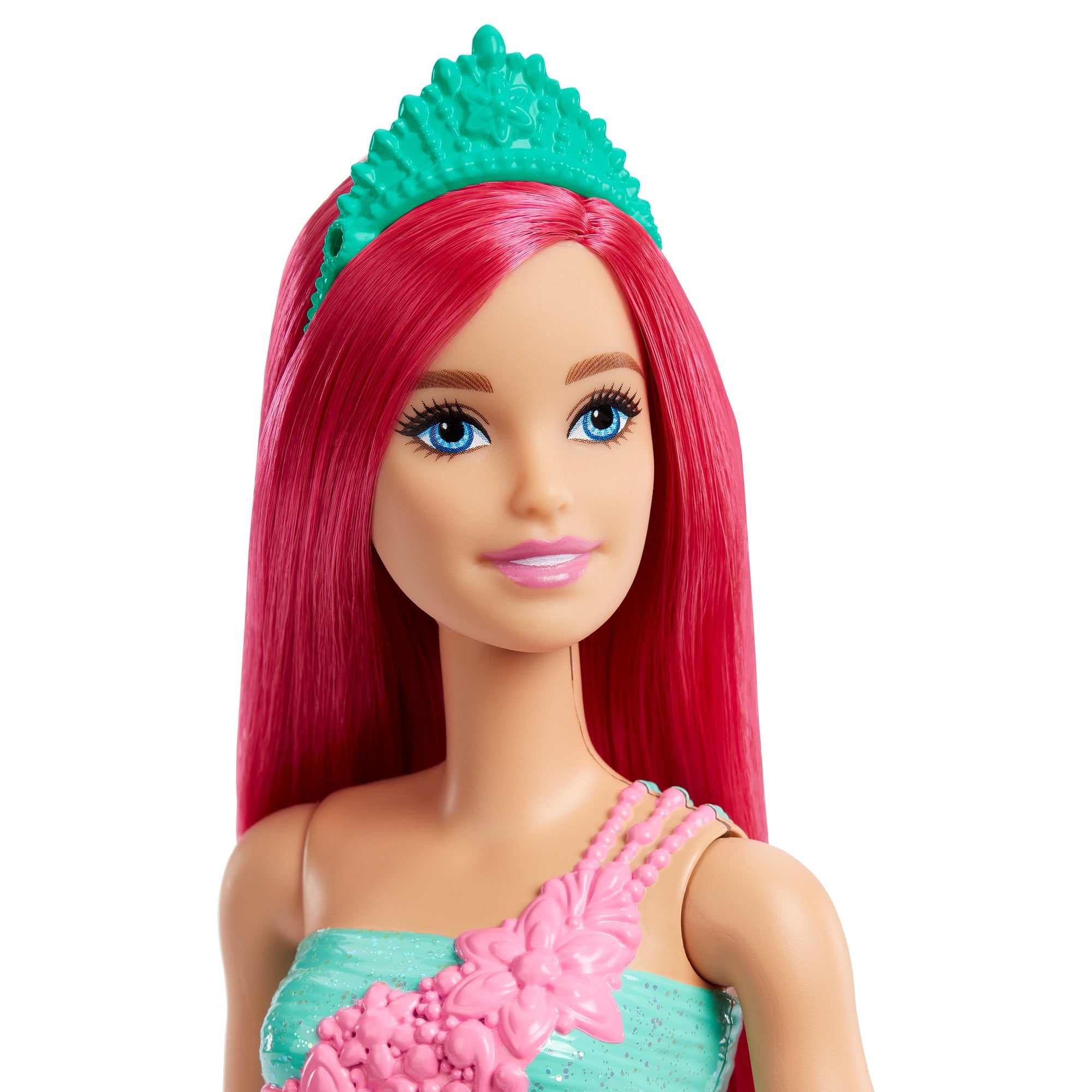 Buy Barbie Dreamtopia Dark-Pink Hair Princess Doll with Sparkly