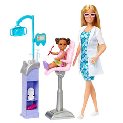Barbie Careers Dentist Doll and Playset with Accessories for Ages 3 Years and Up
