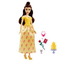 Disney Princess Belle Fashion Doll with Chip Figure and Accessories Inspired by the Disney Movie for Kids Ages 3+