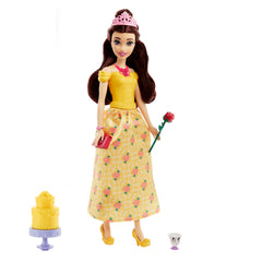 Disney Princess Belle Fashion Doll with Chip Figure and Accessories Inspired by the Disney Movie for Kids Ages 3+