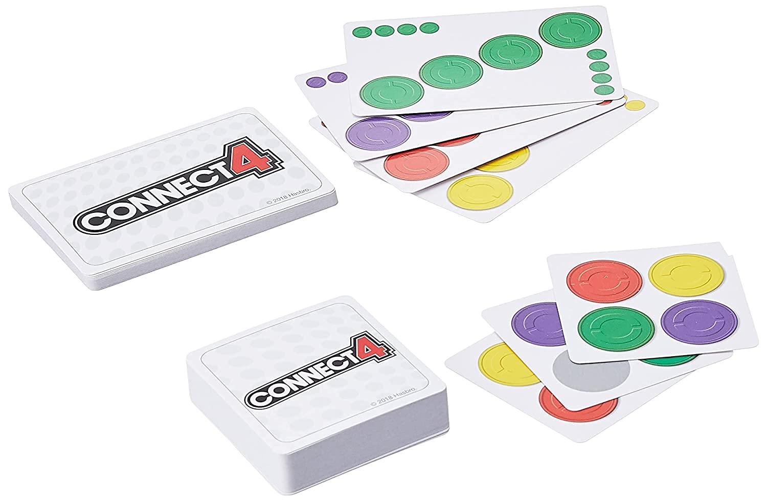 Buy Hasbro Gaming Connect 4 Card Game for Kids Ages 6 and Up Online at ...