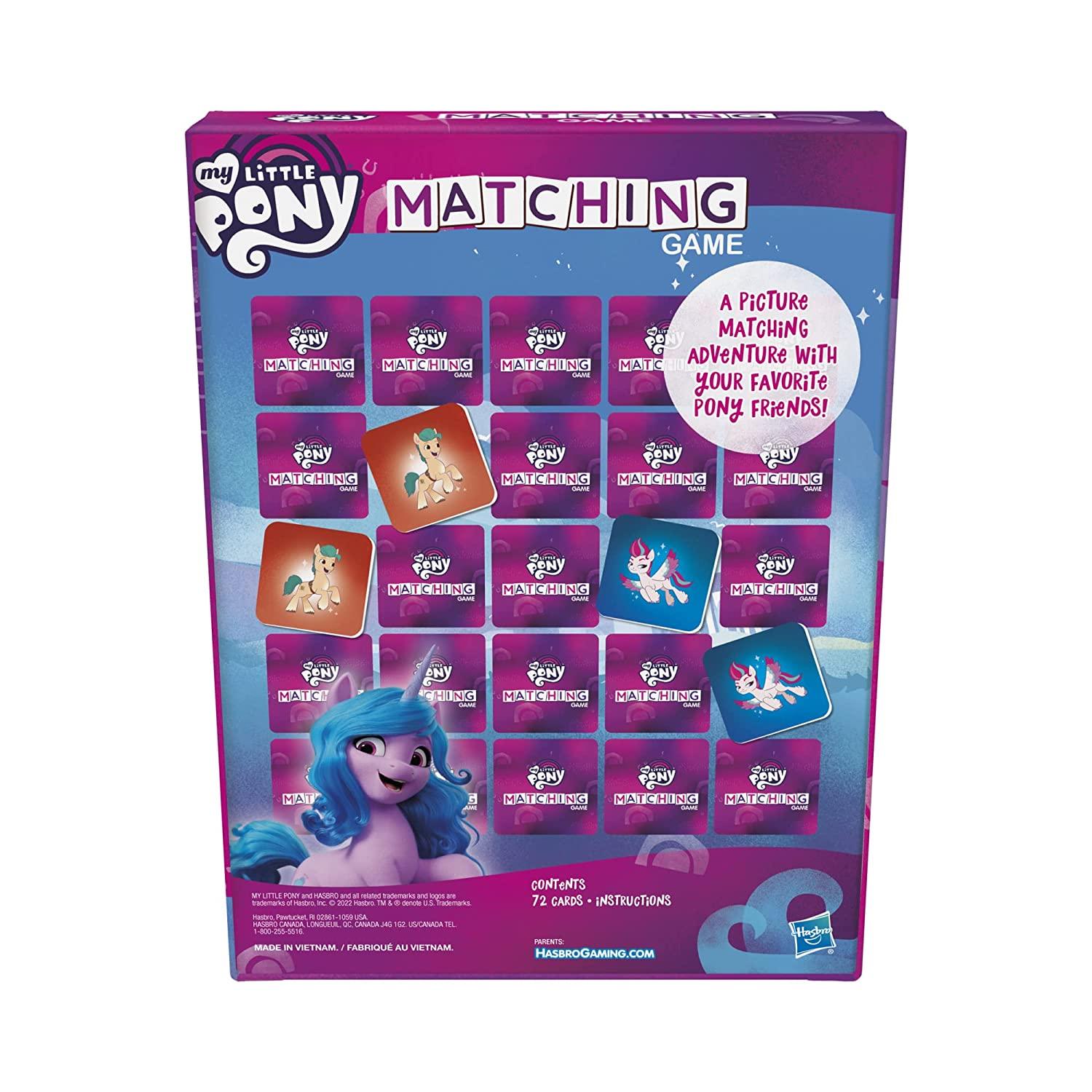 Mlp Memory Game Buy Hasbro Gaming My Little Pony Matching Game for Kids Ages 3 and Up ...