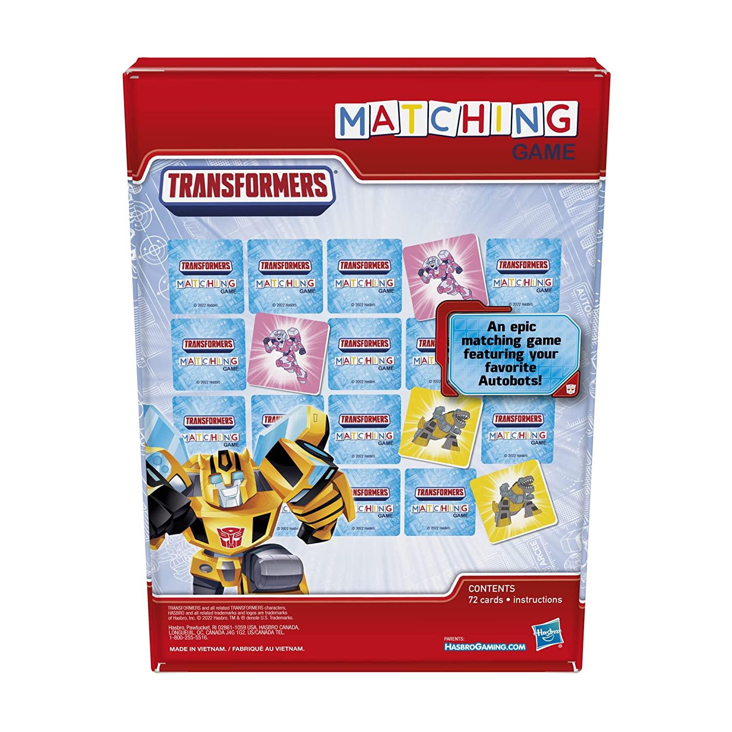 Hasbro Gaming Transformers Matching Game for Kids Ages 3 and Up - FunCorp India