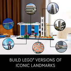 LEGO Architecture Skyline Collection Singapore Building Kit for Ages 16+ - FunCorp India