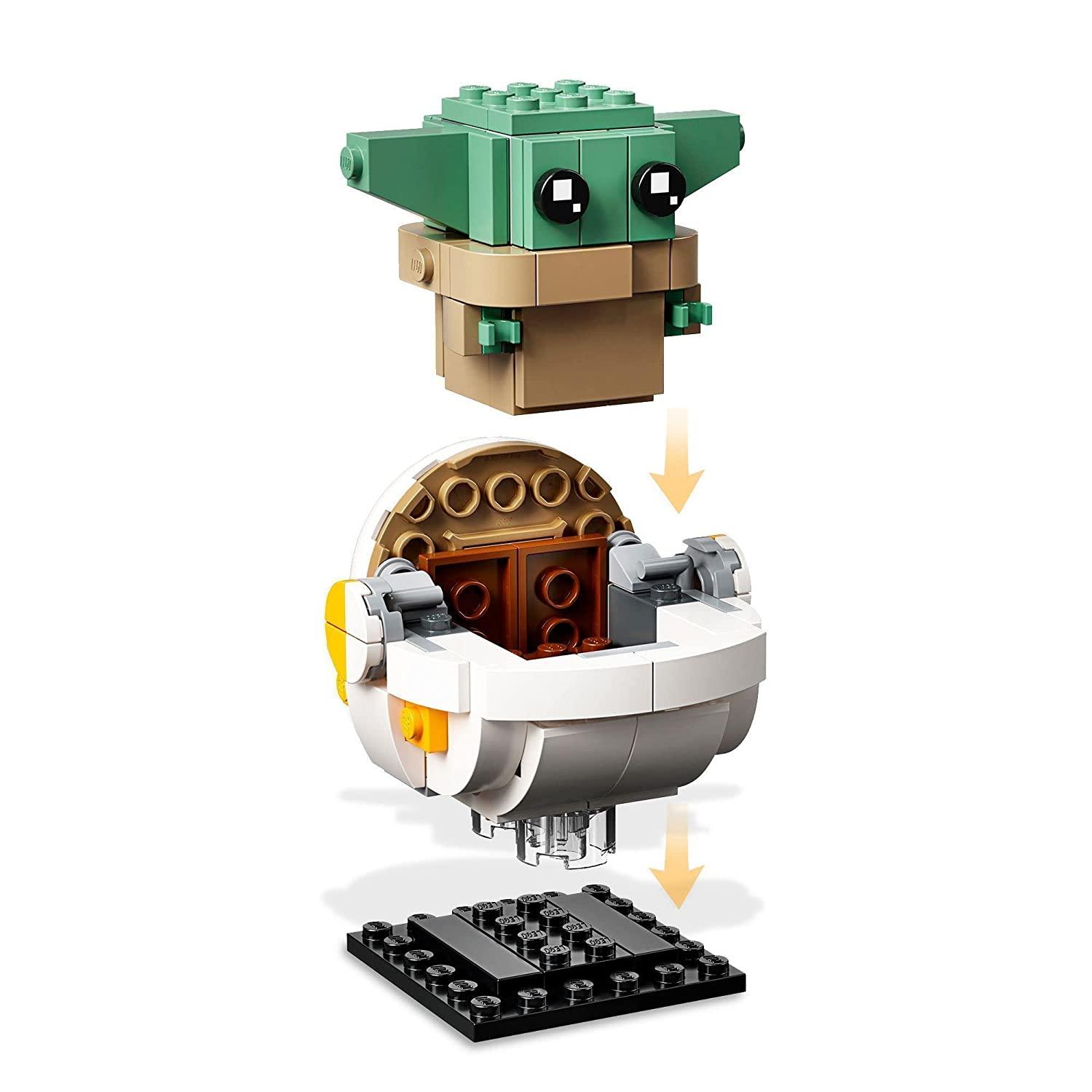 LEGO BrickHeadz Star Wars The Mandalorian & The Child Building Kit for Ages 10+ - FunCorp India