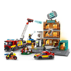 LEGO City Fire Brigade Building Kit for Ages 7+ - FunCorp India