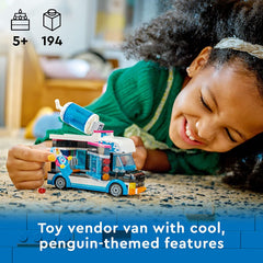 LEGO City Penguin Slushy Van Building Kit For Ages 5+