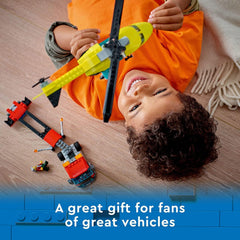 LEGO City Rescue Helicopter Transport Building Kit for Ages 5+ - FunCorp India