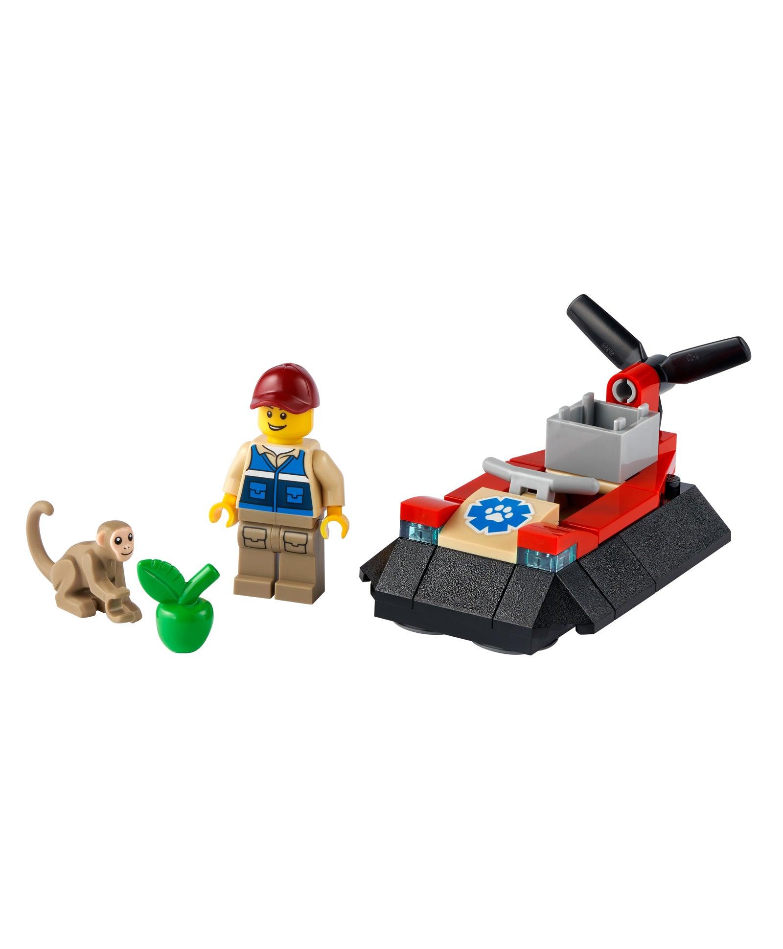LEGO City Wildlife Rescue Hovercraft Building Kit for Ages 5+ - FunCorp India