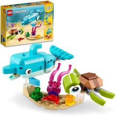 LEGO Creator 3in1 Dolphin and Turtle Building Kit For Ages 6+