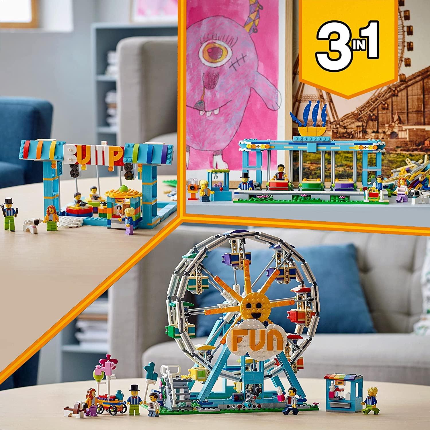 LEGO Creator 3in1 Ferris Wheel Building Kit for Ages 9+ - FunCorp India