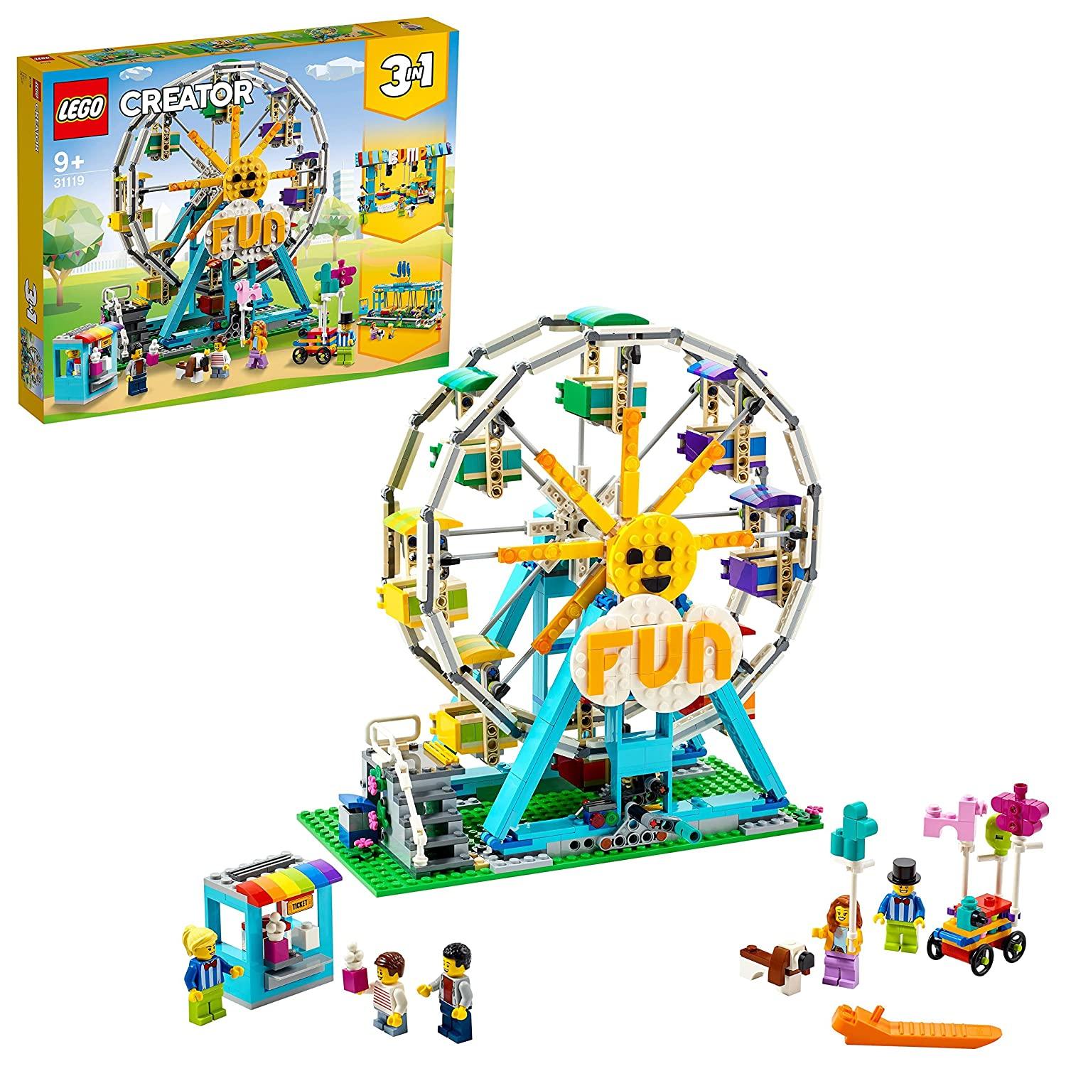 LEGO Creator 3in1 Ferris Wheel Building Kit for Ages 9+ - FunCorp India