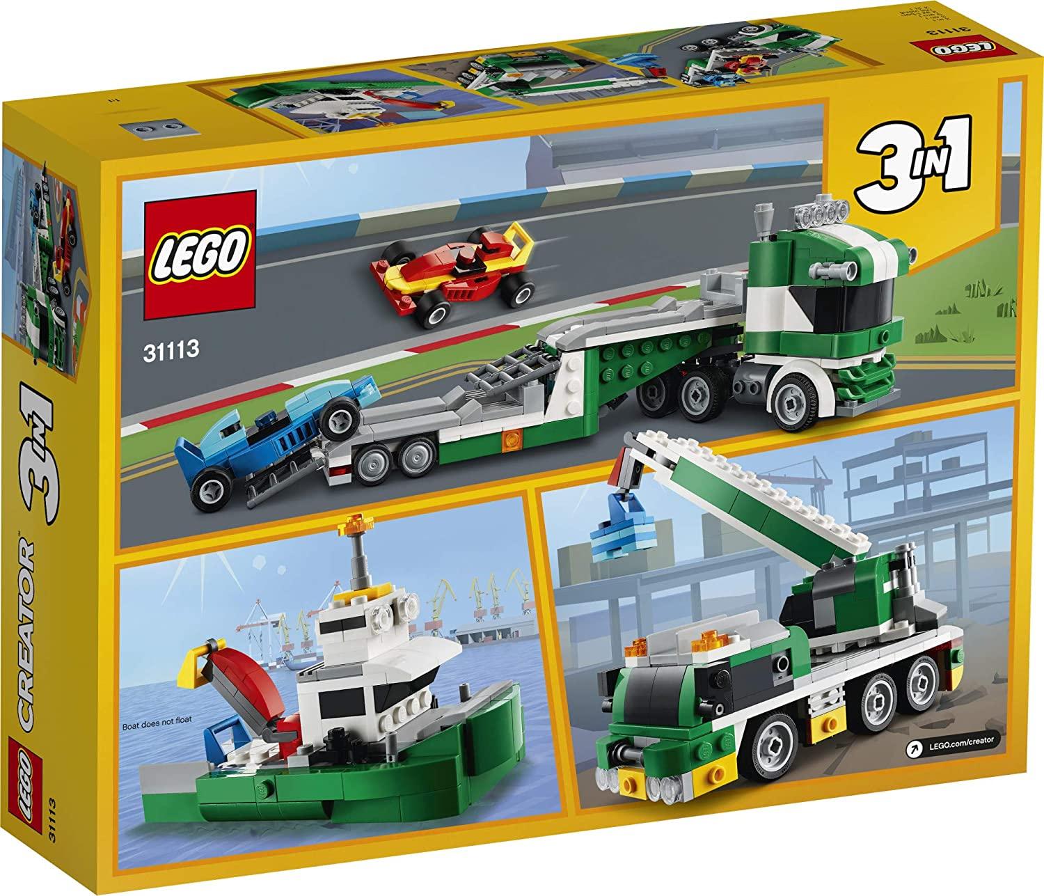 LEGO Creator 3in1 Race Car Transporter Building Kit for Ages 7+ - FunCorp India