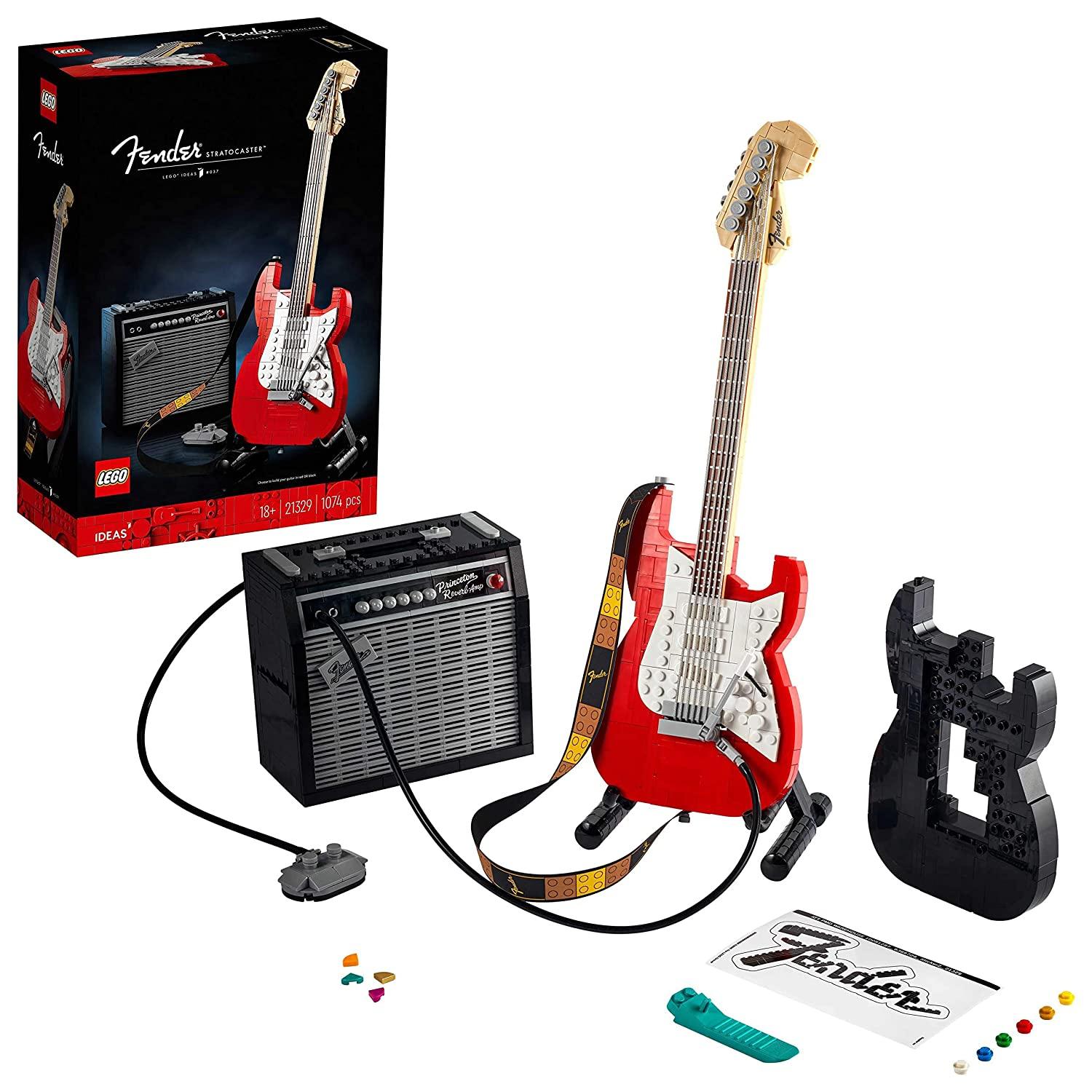 LEGO Ideas Fender Stratocaster Guitar Building Kit for Adults - FunCorp India