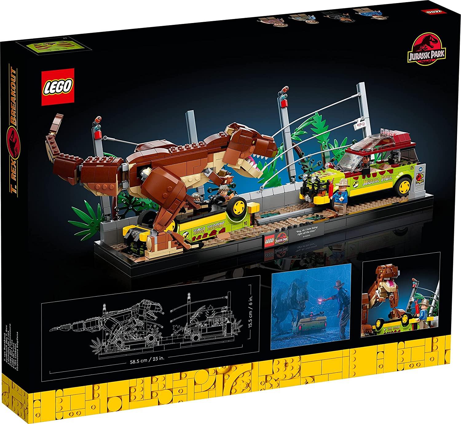 LEGO Jurassic Park T. rex Breakout Building Kit for Ages 16+ - FunCorp India