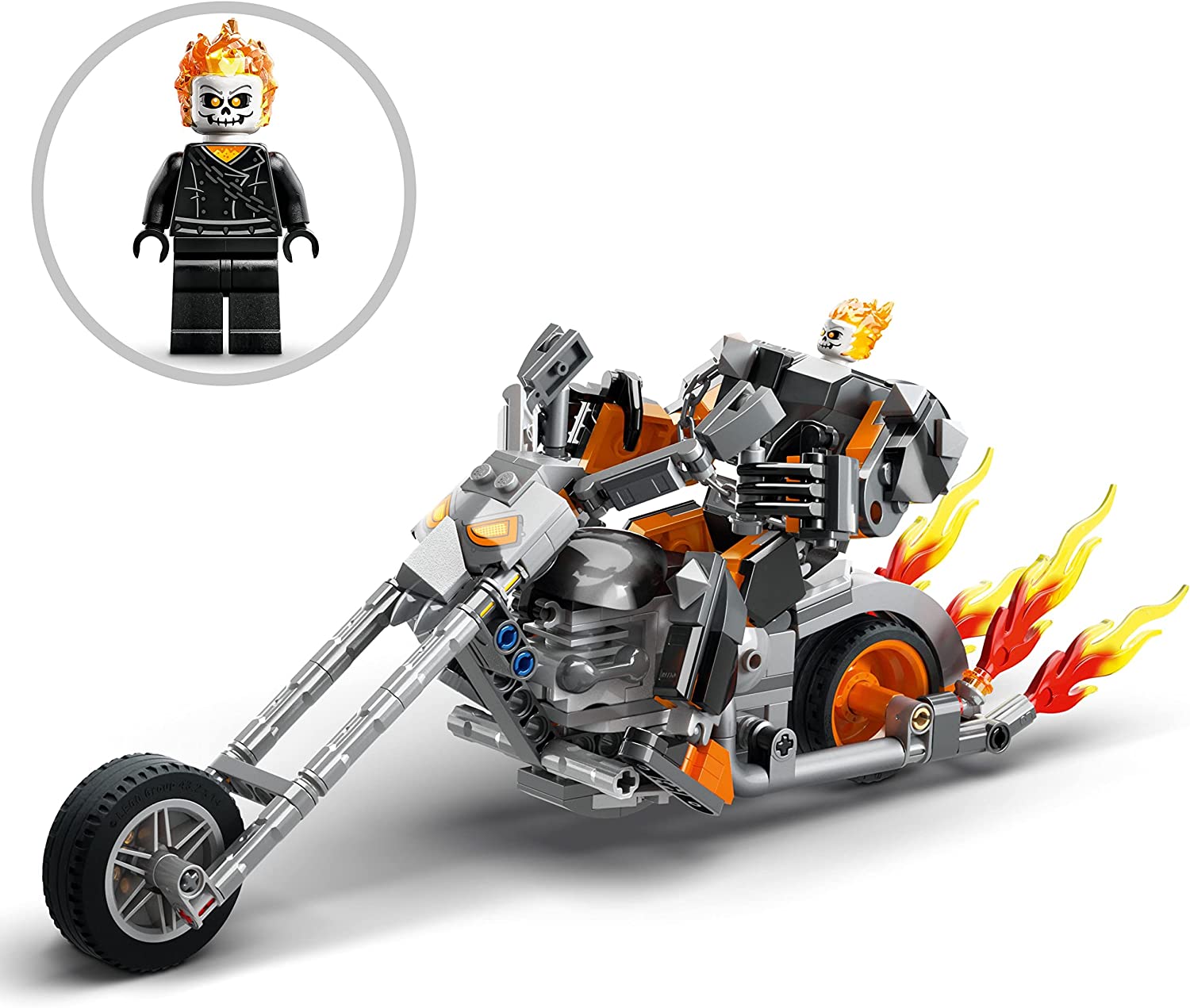 LEGO Marvel Ghost Rider Mech & Bike Building Kit For Ages 7+