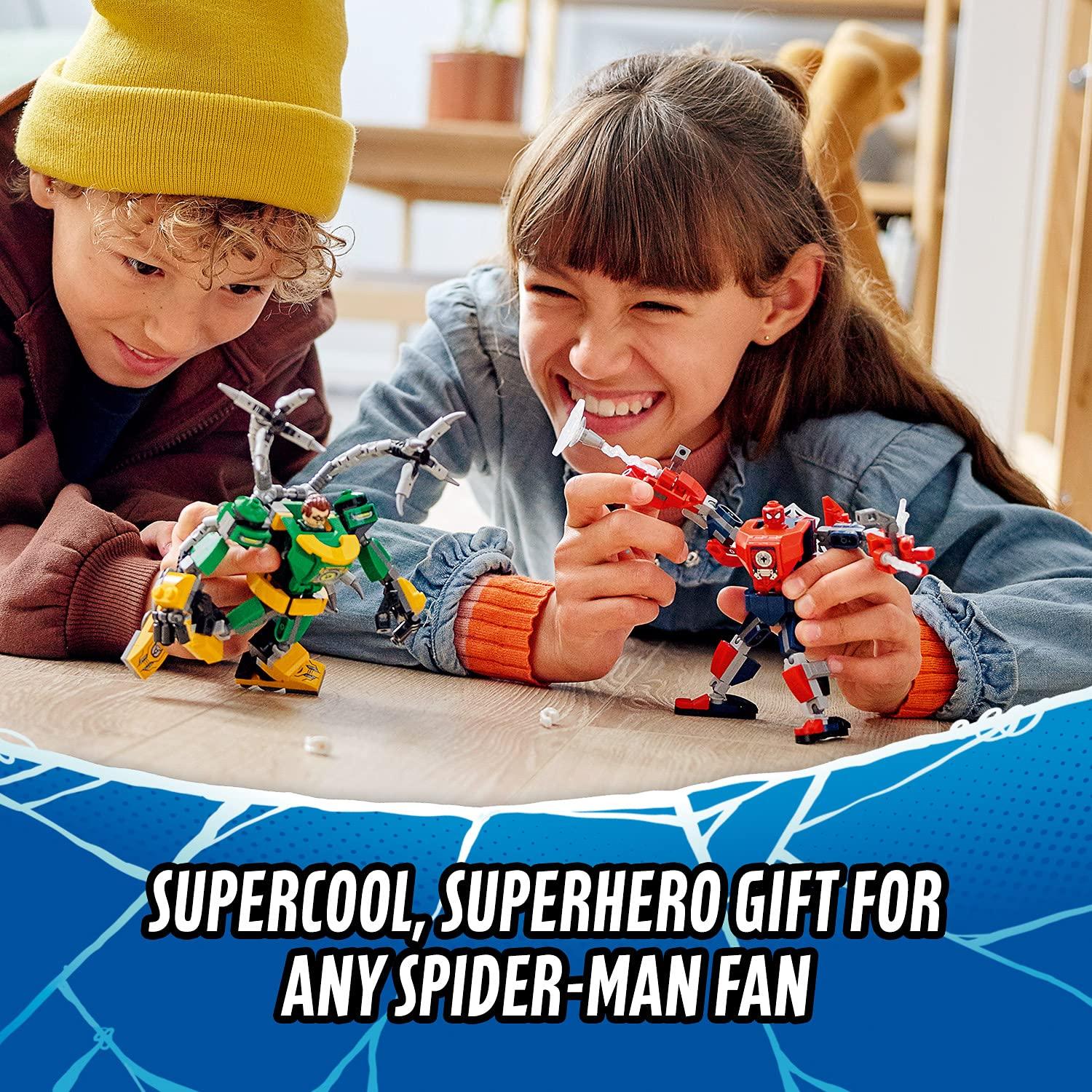 LEGO Marvel Spider-Man & Doctor Octopus Mech Battle Building Kit for Ages 7+ - FunCorp India