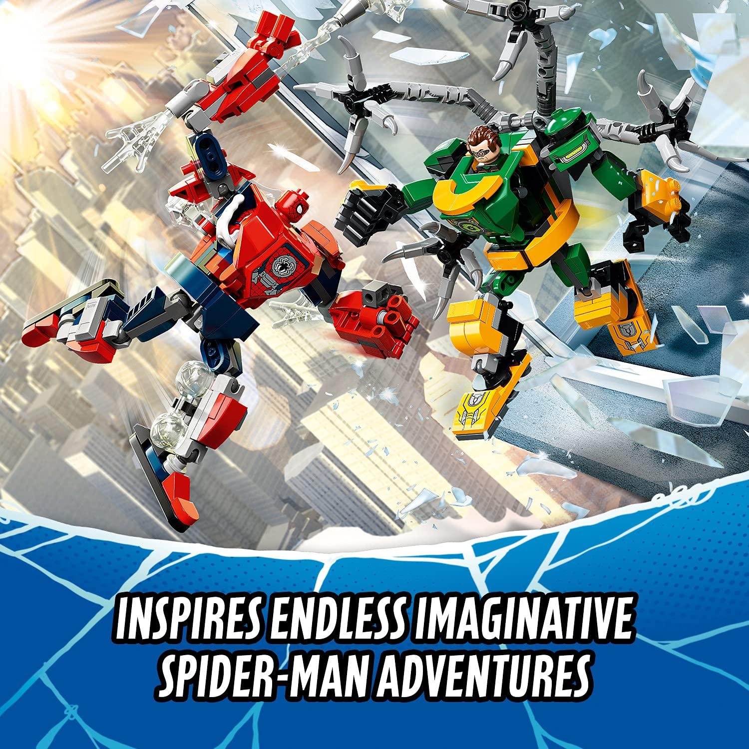 LEGO Marvel Spider-Man & Doctor Octopus Mech Battle Building Kit for Ages 7+ - FunCorp India