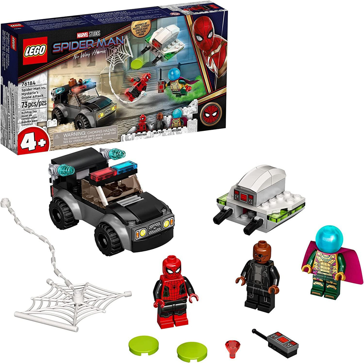 LEGO Marvel Spider-Man vs. Mysterio’s Drone Attack Building Kit for Ages 5+ - FunCorp India