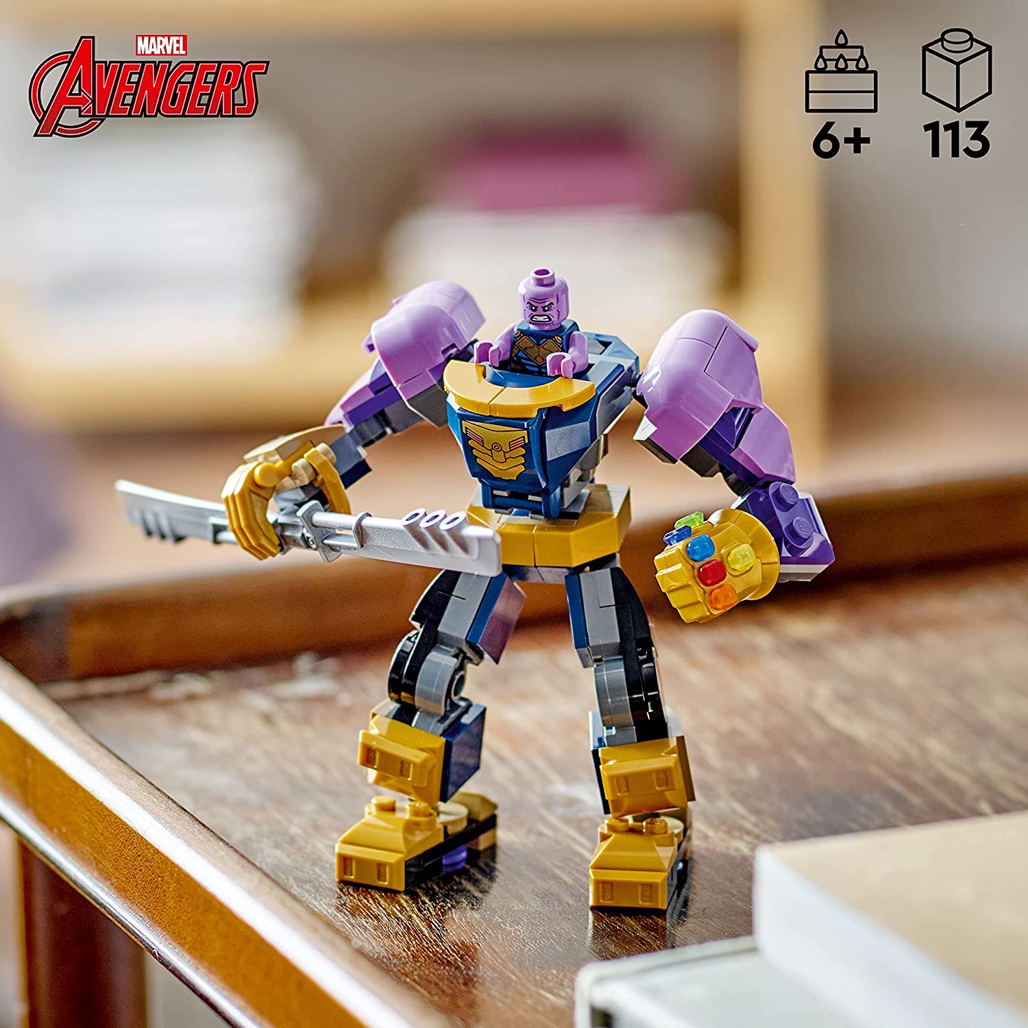 LEGO Marvel Thanos Mech Armor Building Kit For Ages 6+