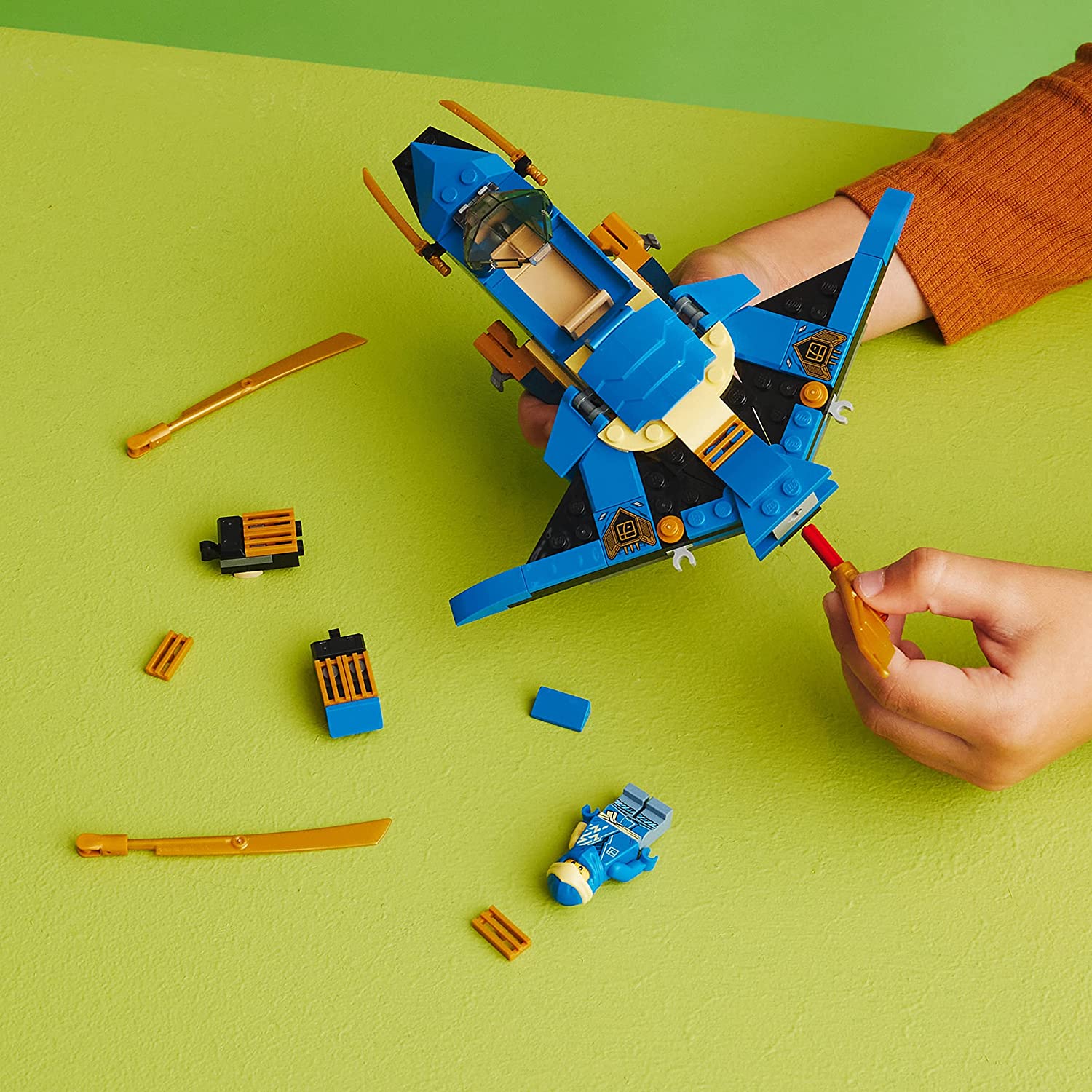 LEGO Ninjago Jay’s Lightning Jet EVO Building Kit For Ages 6+