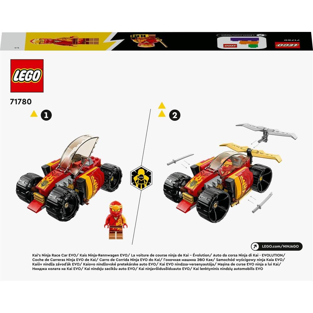 LEGO Ninjago Kai’s Ninja Race Car EVO Building Kit For Ages 6+