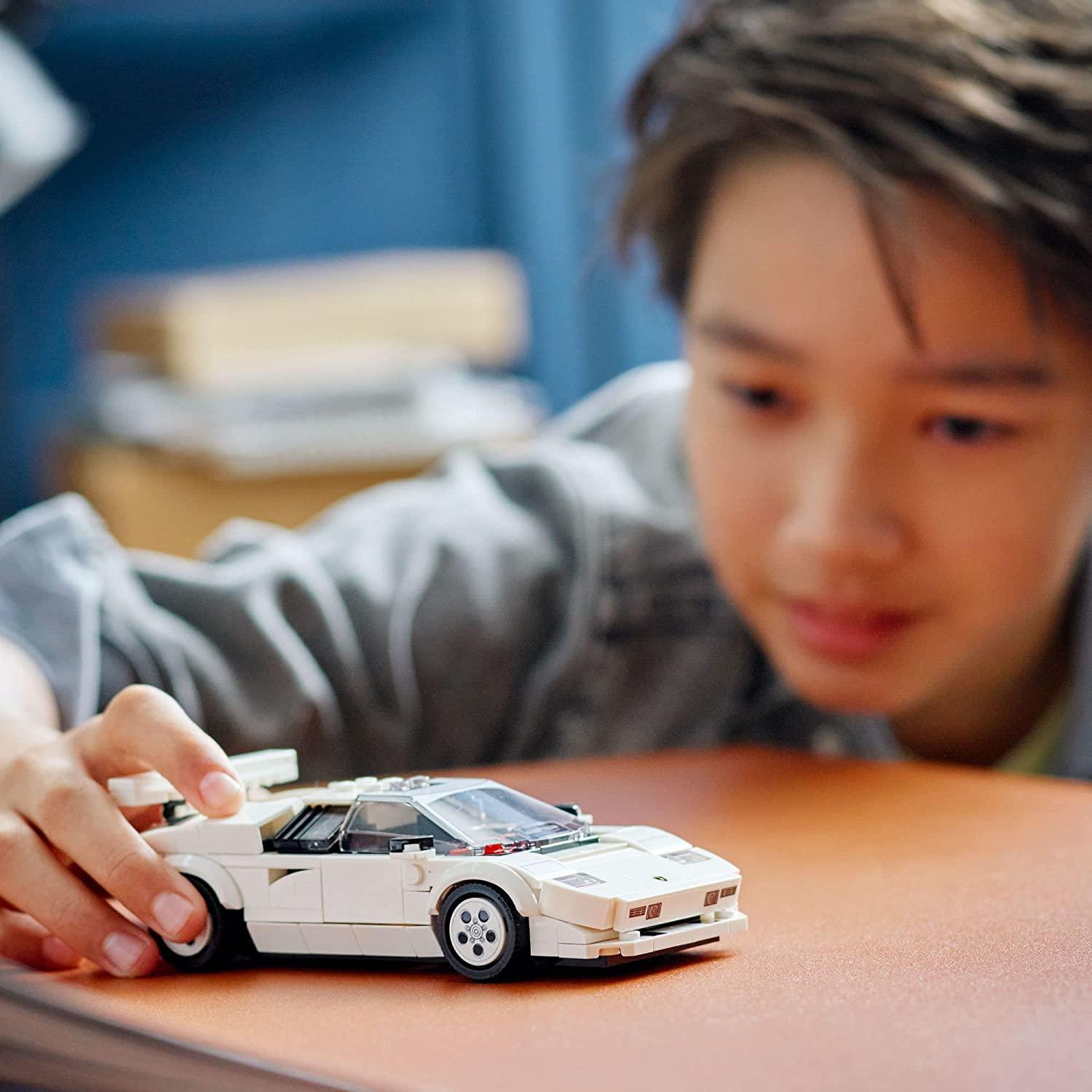 LEGO Speed Champions Lamborghini Countach Car Model Building Kit for Ages 8+ - FunCorp India