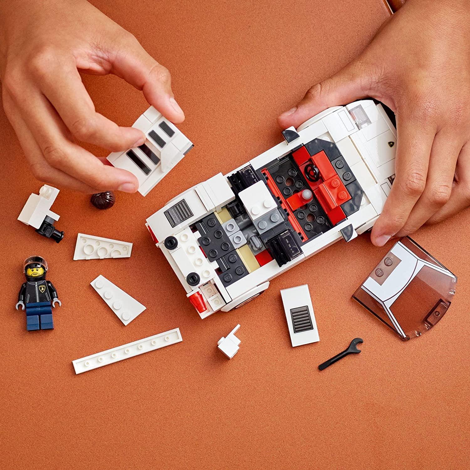 LEGO Speed Champions Lamborghini Countach Car Model Building Kit for Ages 8+ - FunCorp India