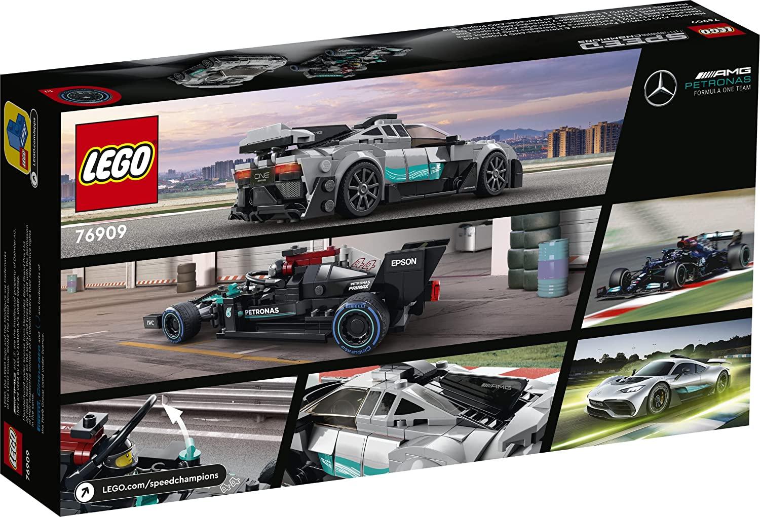 LEGO Speed Champions Mercedes-AMG F1 W12 E Performance & Mercedes-AMG Project One Building Kit for Ages 9+ - FunCorp India