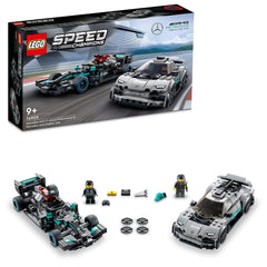 LEGO Speed Champions Mercedes-AMG F1 W12 E Performance & Mercedes-AMG Project One Building Kit for Ages 9+ - FunCorp India