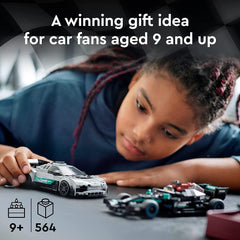 LEGO Speed Champions Mercedes-AMG F1 W12 E Performance & Mercedes-AMG Project One Building Kit for Ages 9+ - FunCorp India