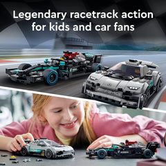 LEGO Speed Champions Mercedes-AMG F1 W12 E Performance & Mercedes-AMG Project One Building Kit for Ages 9+ - FunCorp India