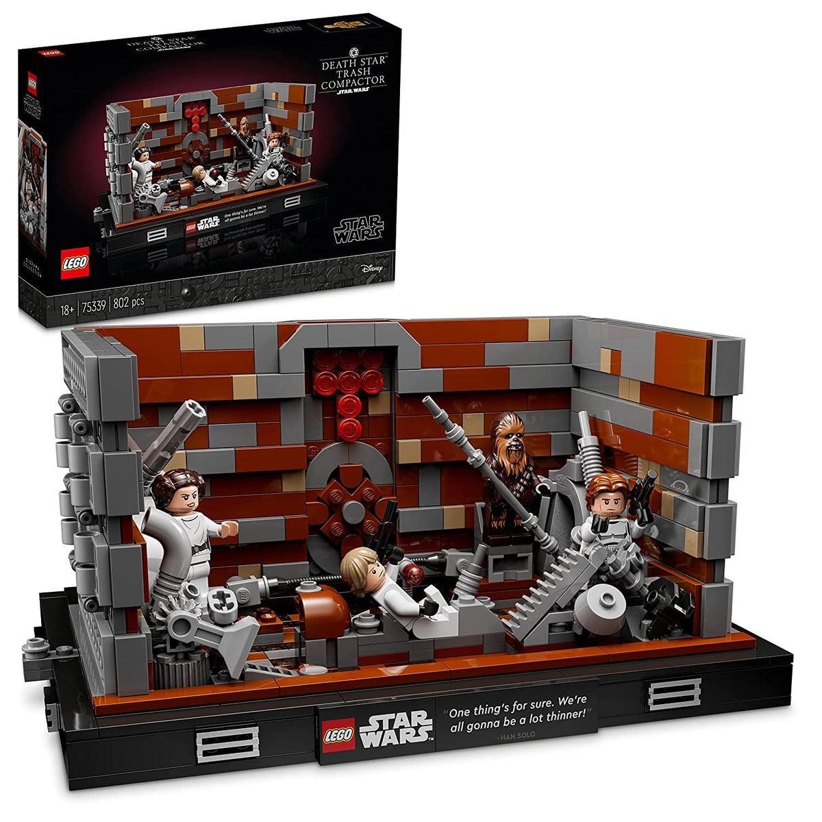 LEGO Star Wars Death Star Trash Compactor Diorama Building Kit for Ages 16+ - FunCorp India