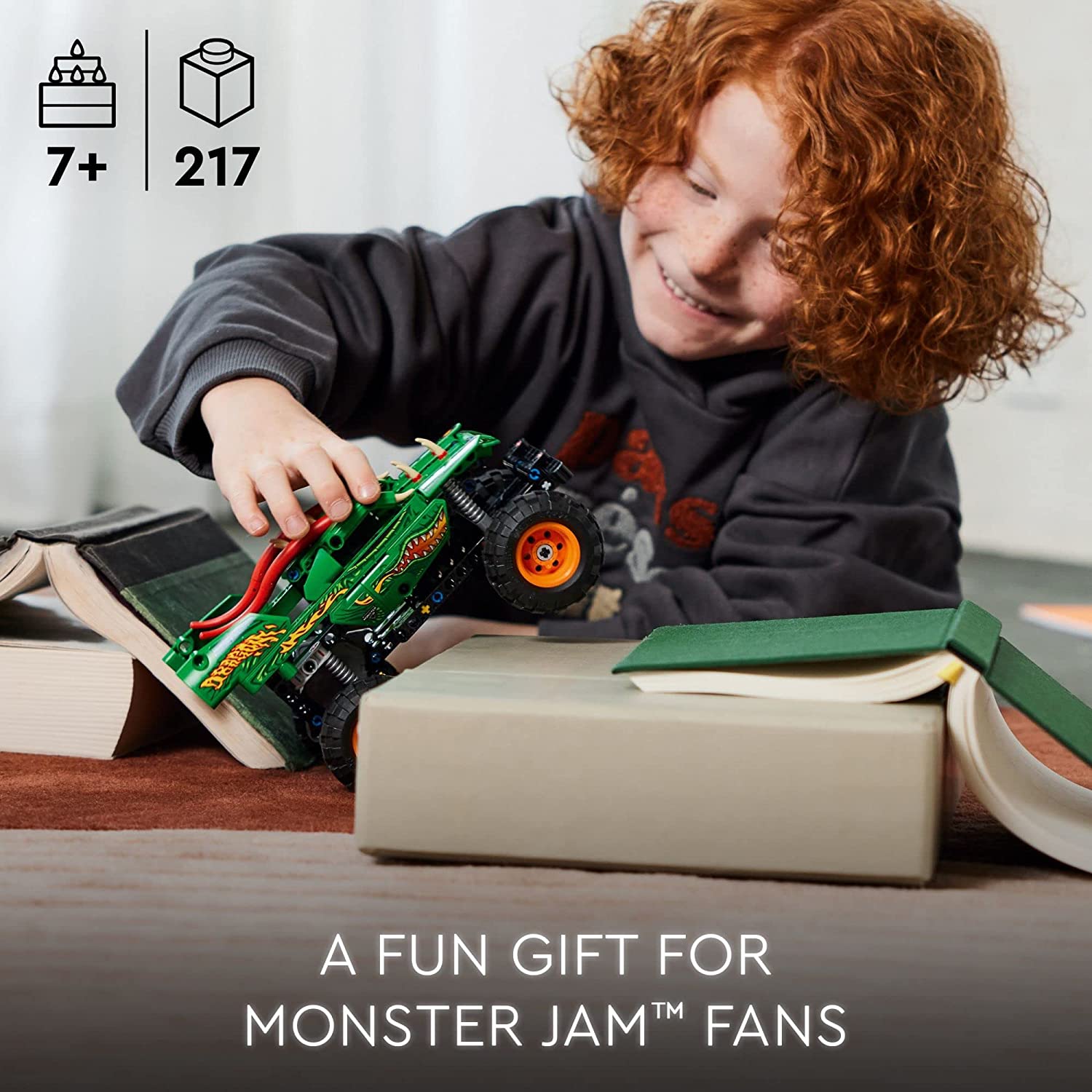 LEGO Technic 2in1 Monster Jam Dragon Building Kit For Ages 7+