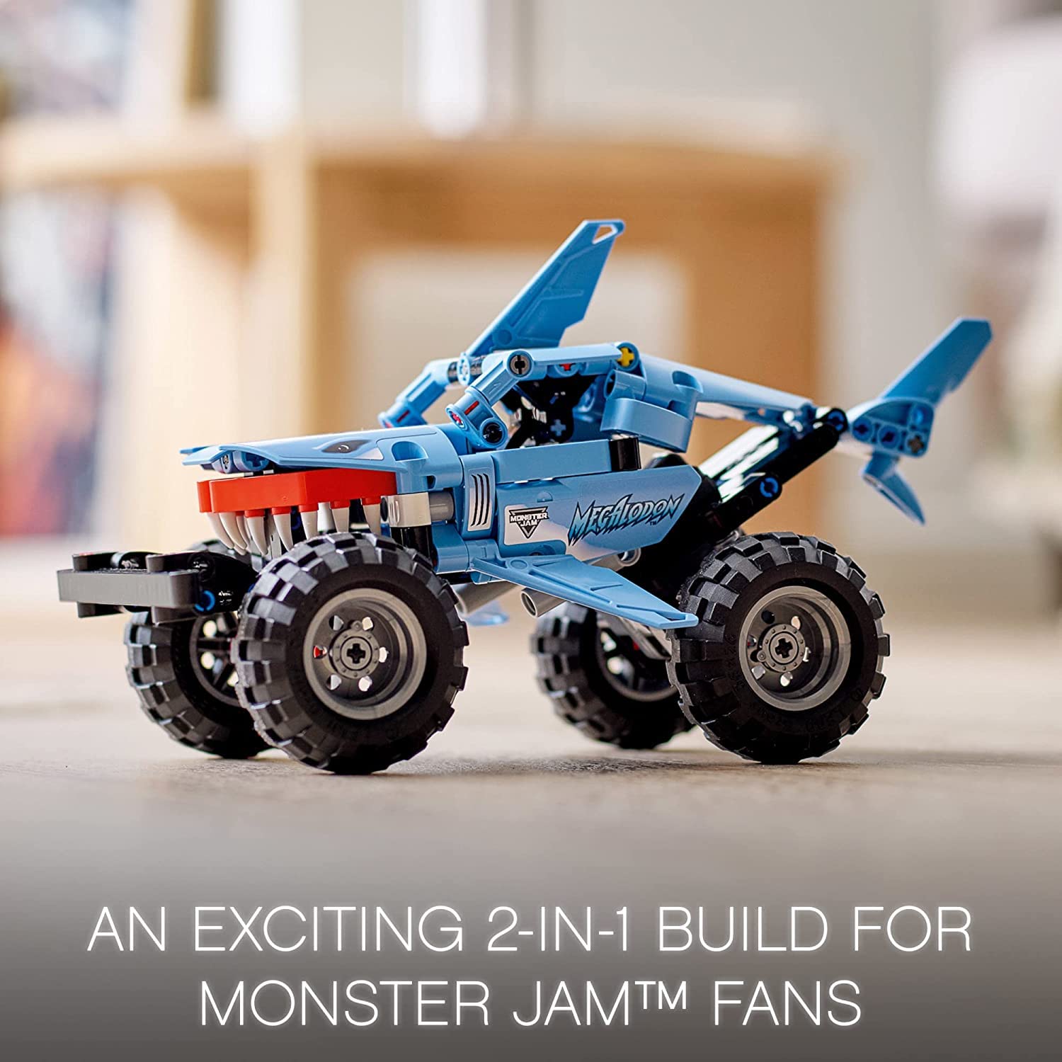 LEGO Technic 2in1 Monster Jam Megalodon Building Kit For Ages 7+