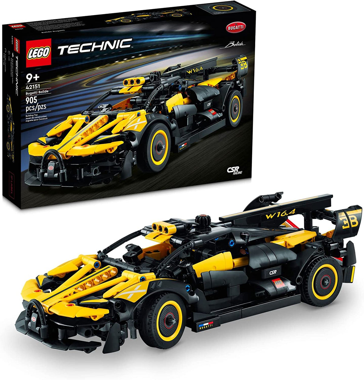LEGO Technic Bugatti Bolide Racing Car Model Building Kit For Ages 9+