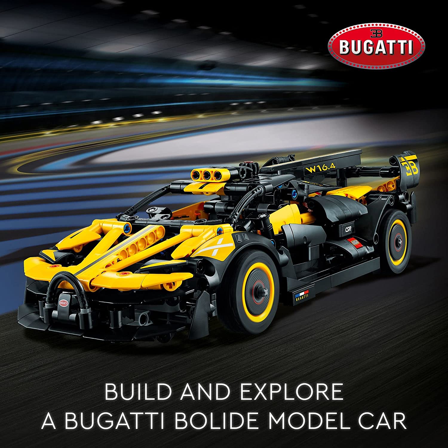 Buy LEGO Technic Bugatti Bolide Racing Car Model Building Kit For