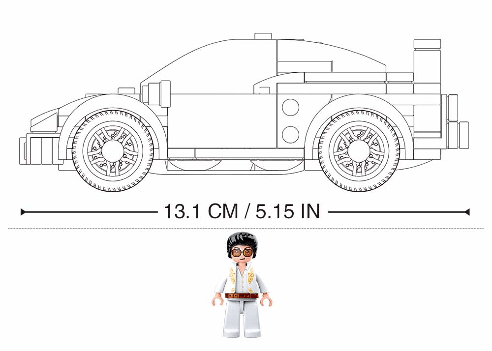 Sluban F40 Car, Building Blocks For Ages 6+ - FunCorp India