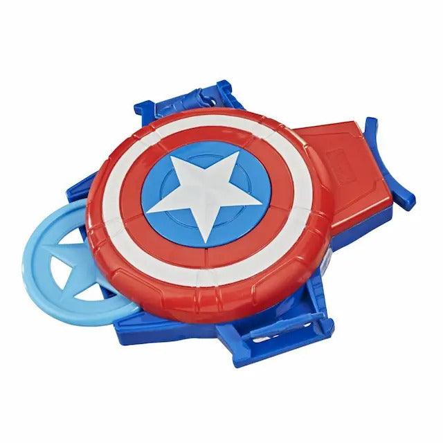 Marvel Captain America Shield Gauntlet Disc Blaster Roleplay Toy for Ages 5+ - FunCorp India