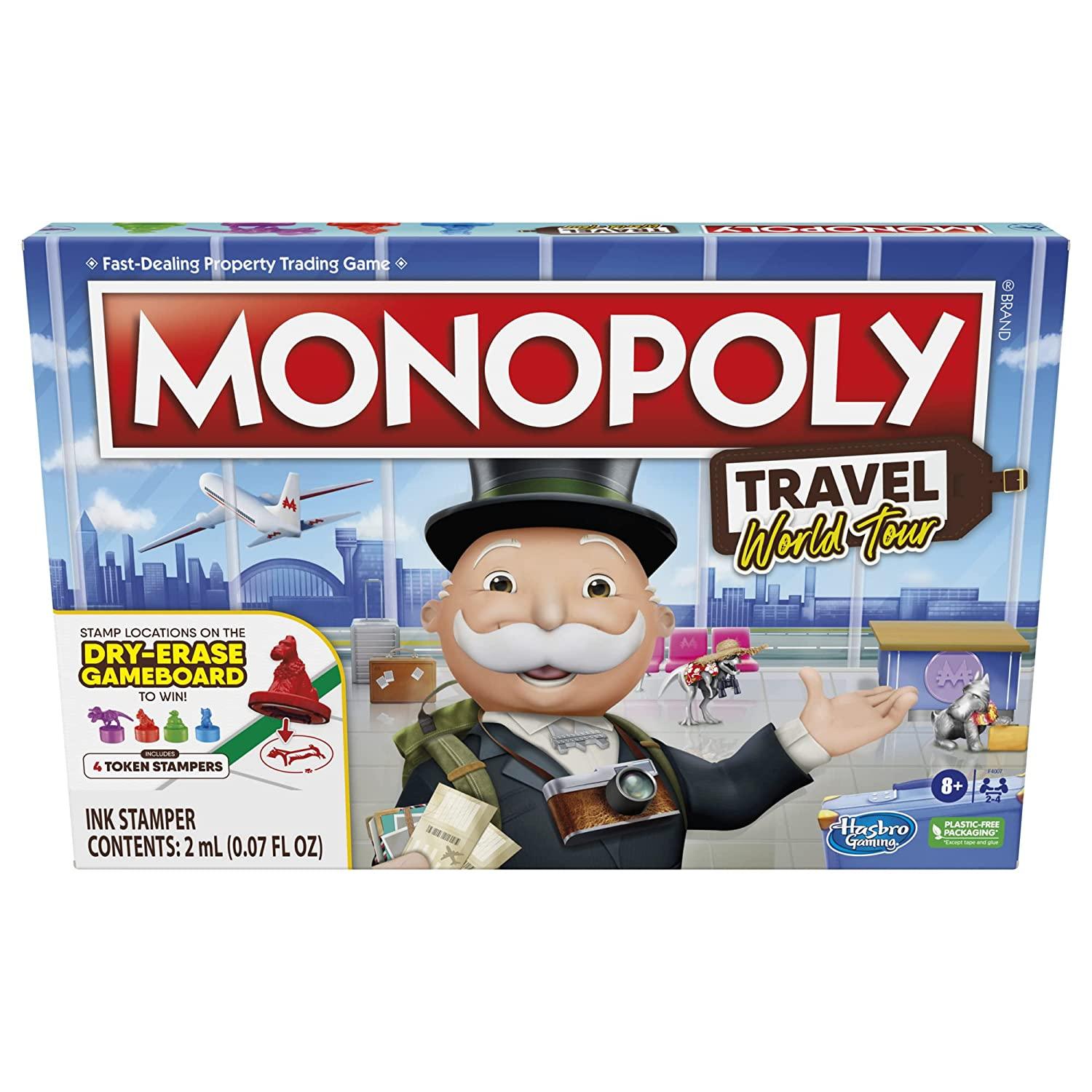 Monopoly Travel World Tour Family Board Game for Ages 8 and Up - FunCorp India