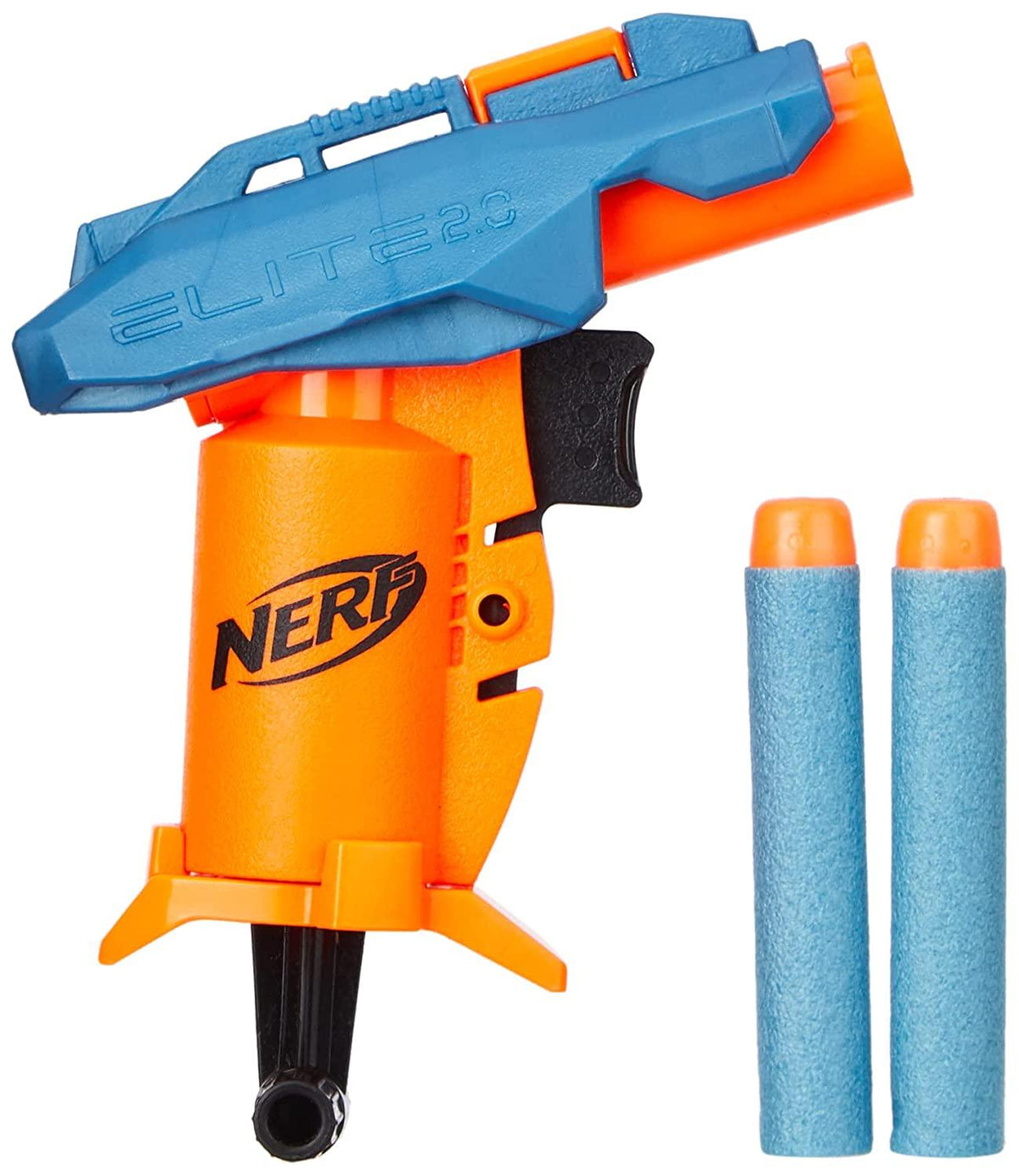 Nerf Elite 2.0 Slash Blaster, Includes 2 Nerf Elite Darts, Pull to Prime Handle, Toy Foam Blaster for Outdoor Kids Games - FunCorp India