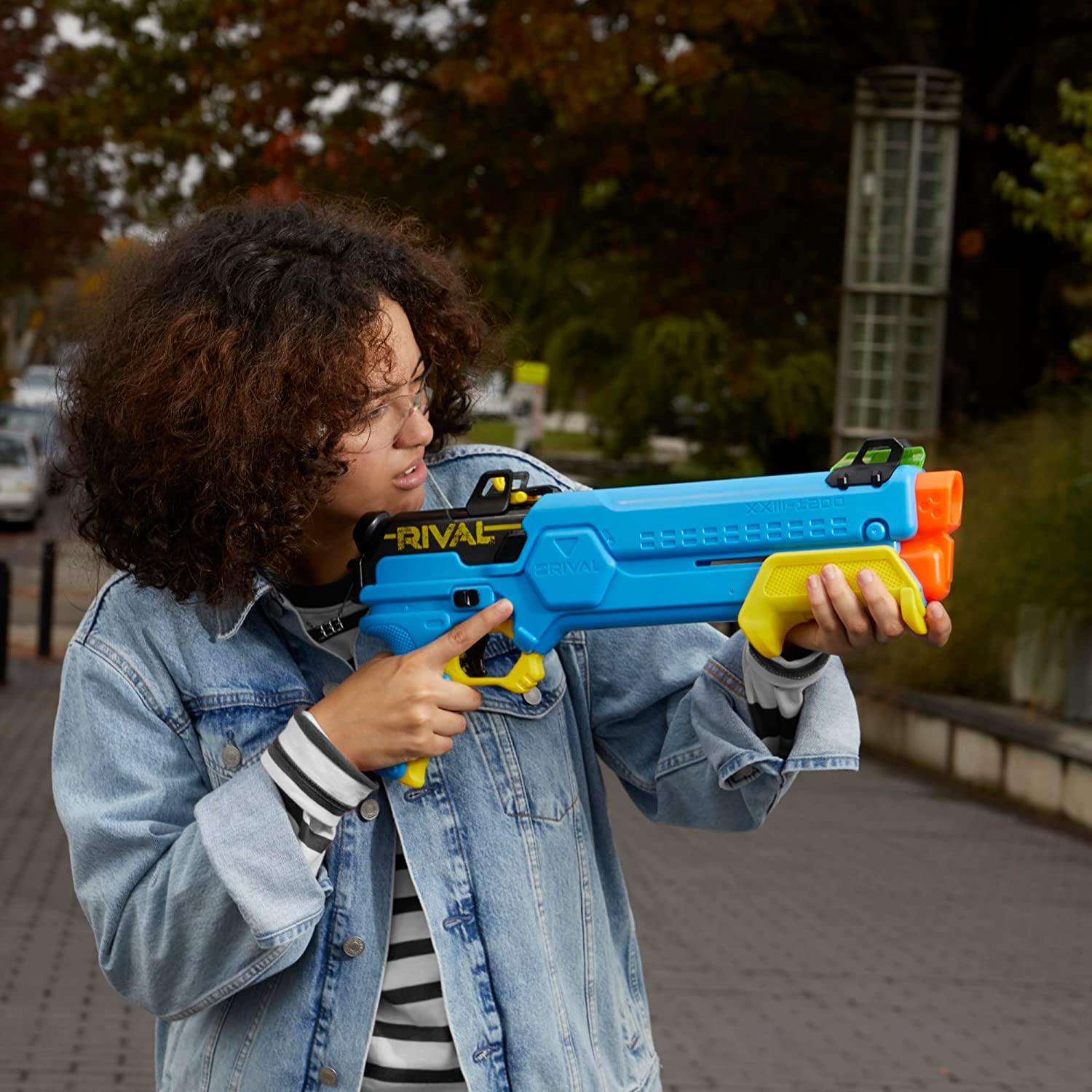 Nerf Rival Forerunner XXIII-1200 Blaster, 12 Round Capacity, 12 Nerf Rival Accu-Rounds, Most Accurate Nerf Rival System, Adjustable Sight - FunCorp India