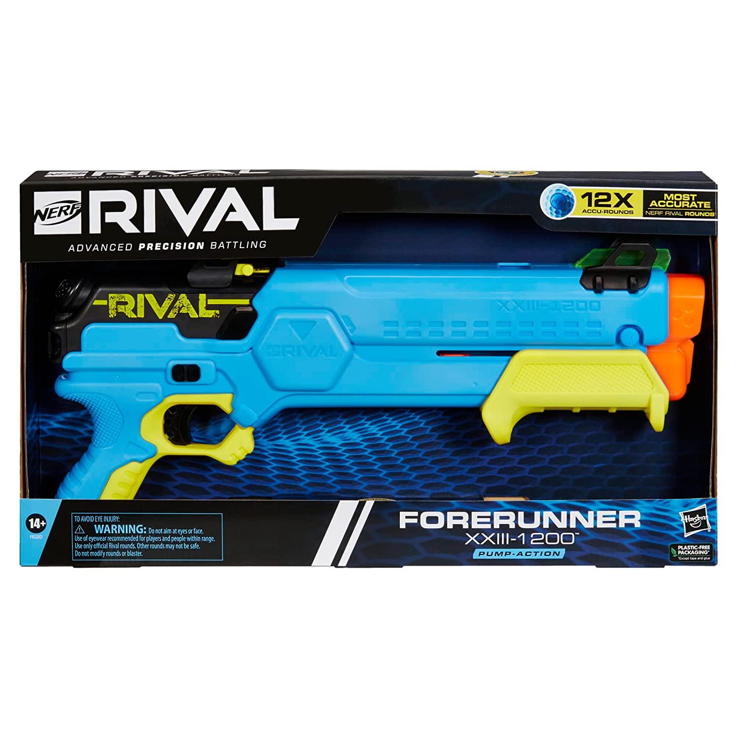 Nerf Rival Forerunner XXIII-1200 Blaster, 12 Round Capacity, 12 Nerf Rival Accu-Rounds, Most Accurate Nerf Rival System, Adjustable Sight - FunCorp India