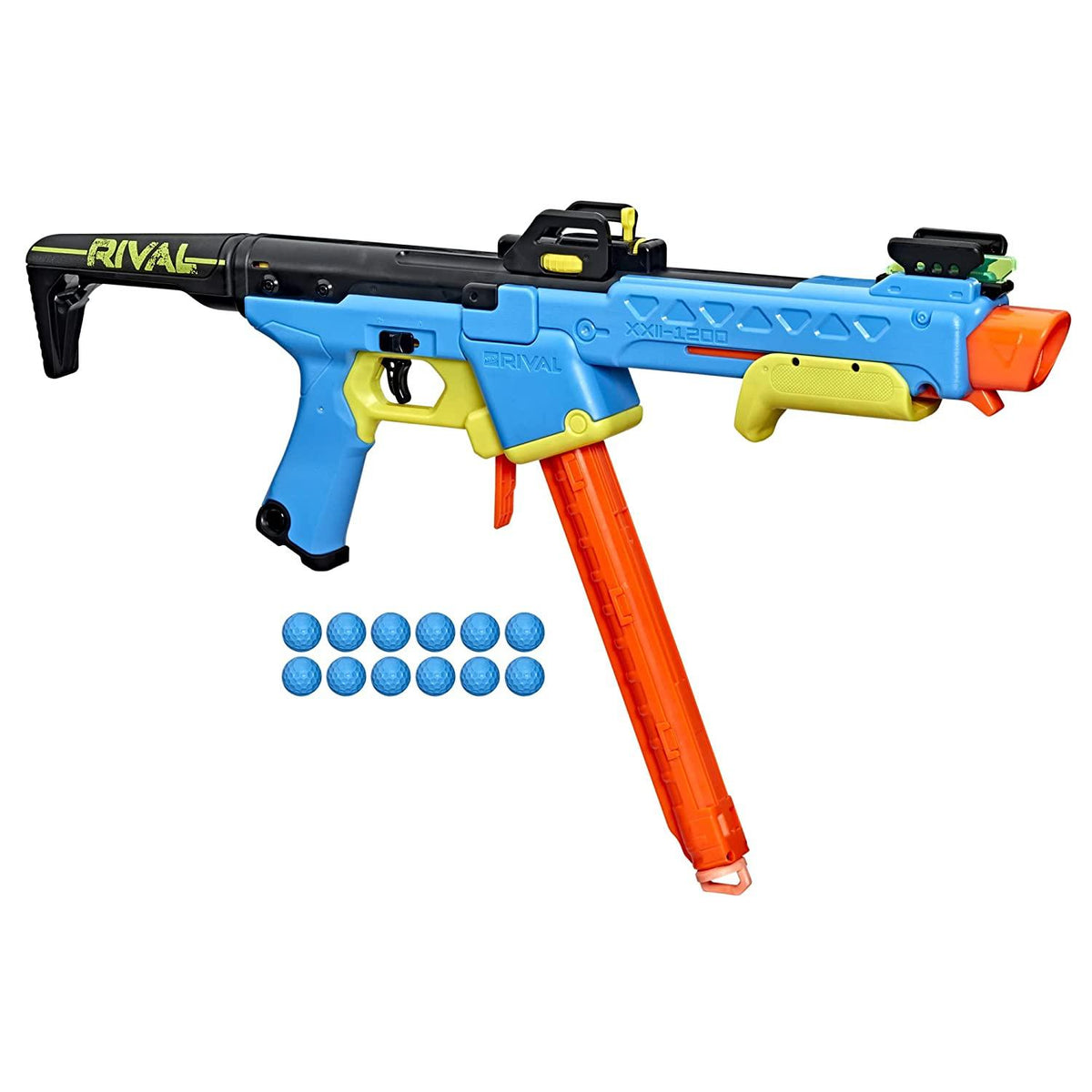 Nerf Rival Pathfinder XXII-1200 Blaster, Most Accurate Nerf Rival System, Adjustable Sight, 12 Nerf Rival Accu-Rounds - FunCorp India