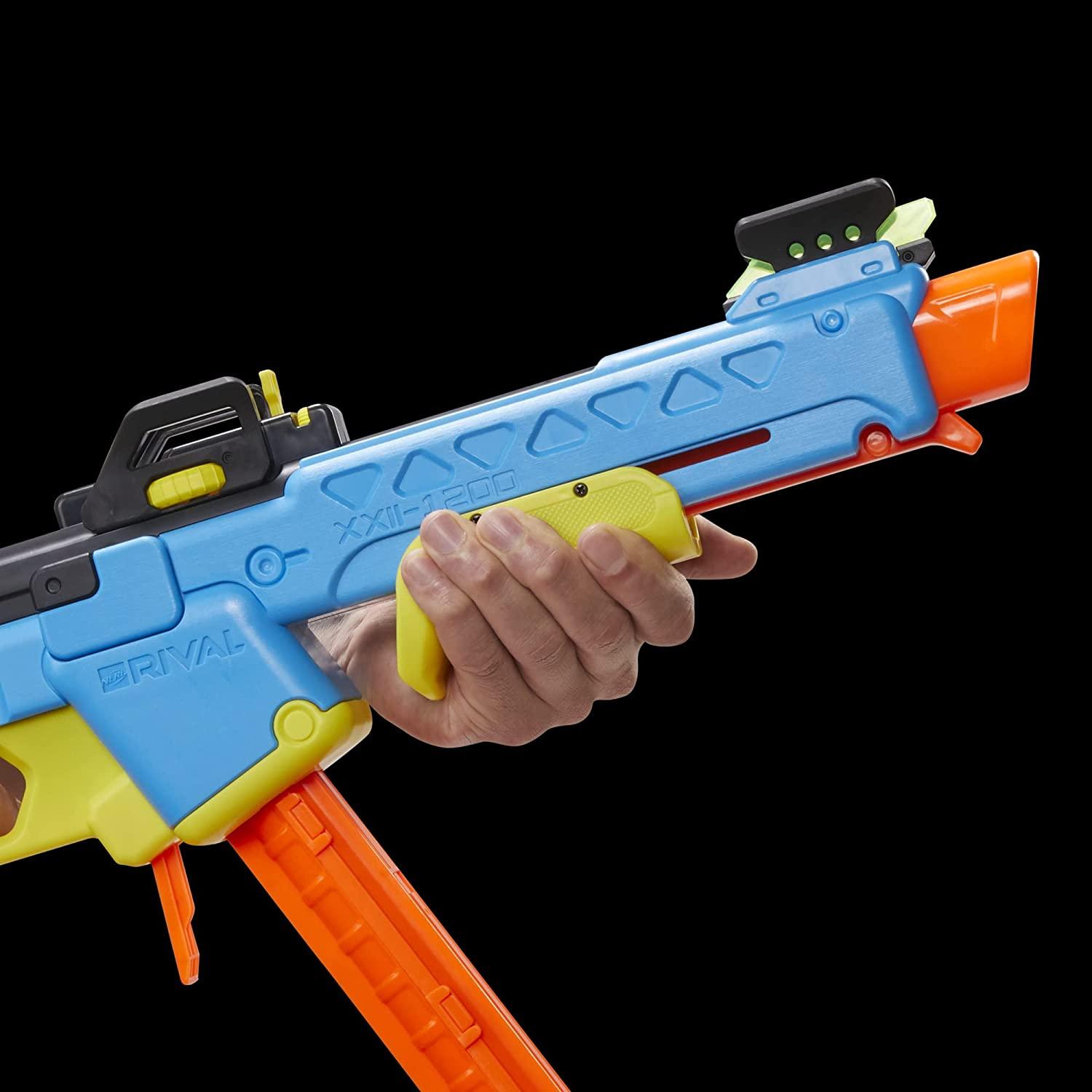 Nerf Rival Pathfinder XXII-1200 Blaster, Most Accurate Nerf Rival System, Adjustable Sight, 12 Nerf Rival Accu-Rounds - FunCorp India