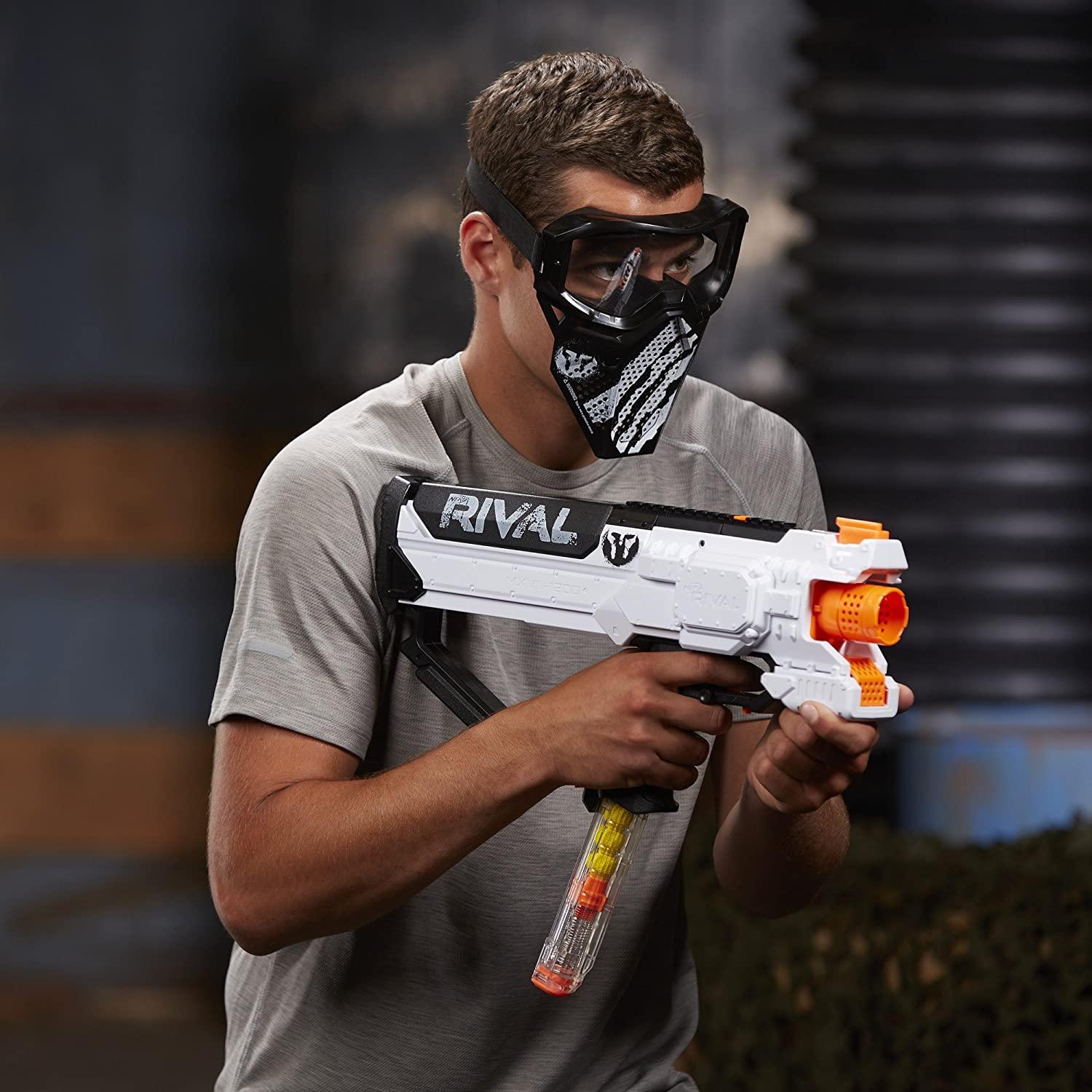 Nerf Rival Phantom Corps Face Mask for Ages 14 and Up, White - FunCorp India