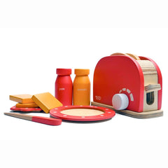Nesta Toys Wooden Bread Pop-up Toaster - Kitchen Cooking Toy for Ages 3+ - FunCorp India