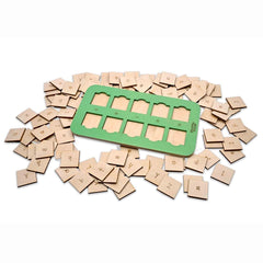 Nesta Toys CVC Board - 3 Letter Word Builder Phonics Toy for Kids - FunCorp India