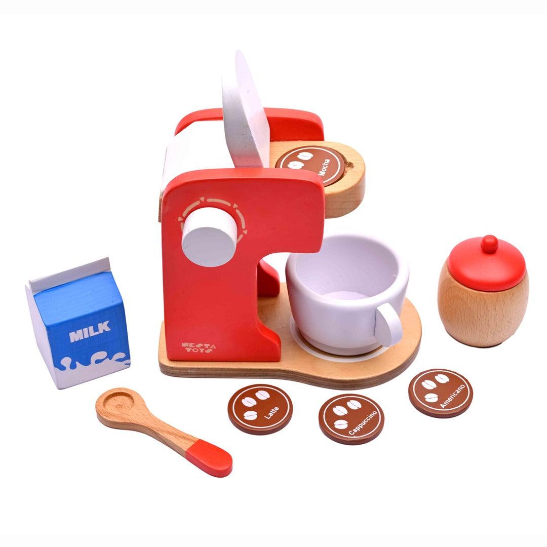 Nesta Toys Wooden Coffee Maker - Kitchen Cooking Toy for Ages 3+ - FunCorp India