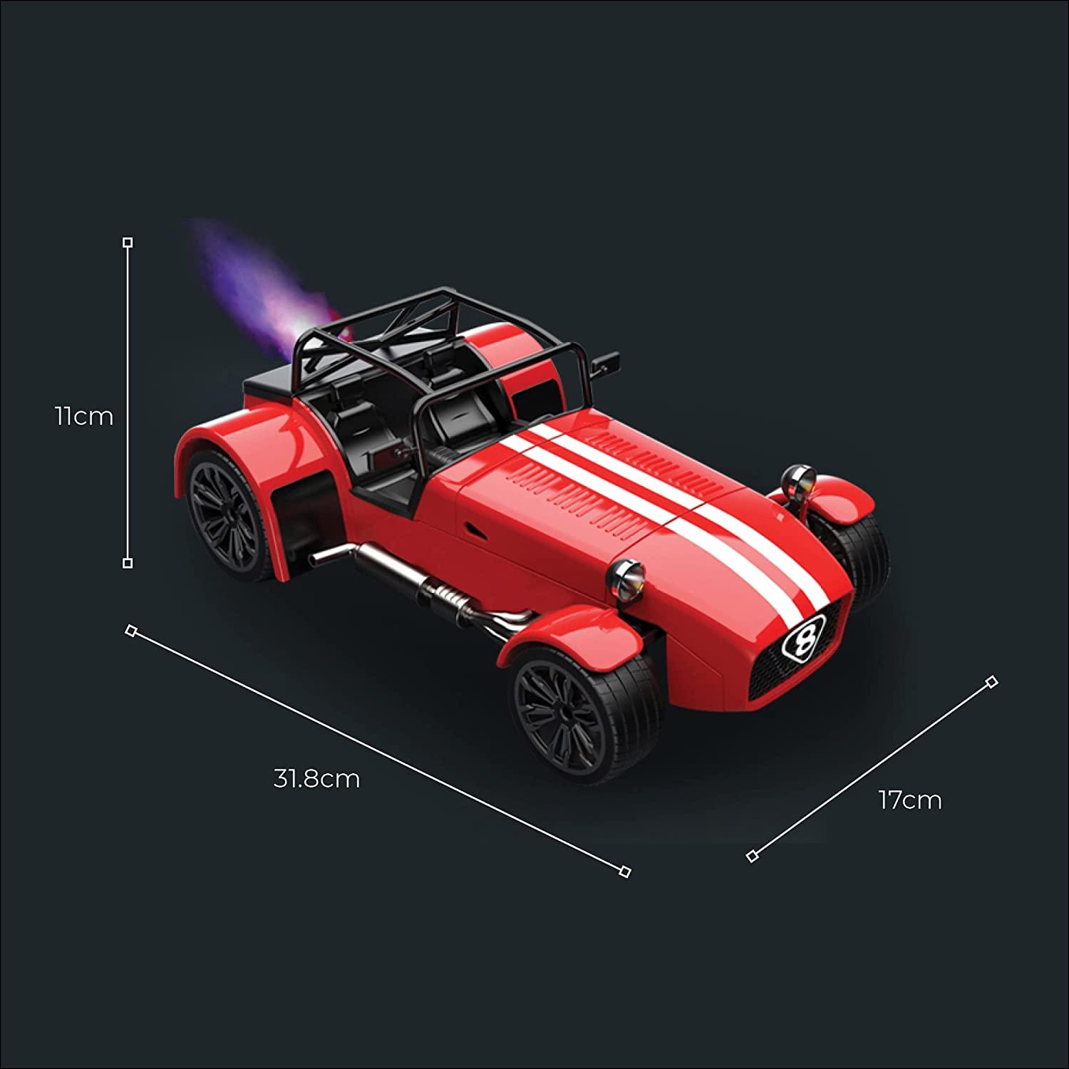 Playzu Classic Remote Control Die Cast With Mist Spray Racing Car – Red - FunCorp India